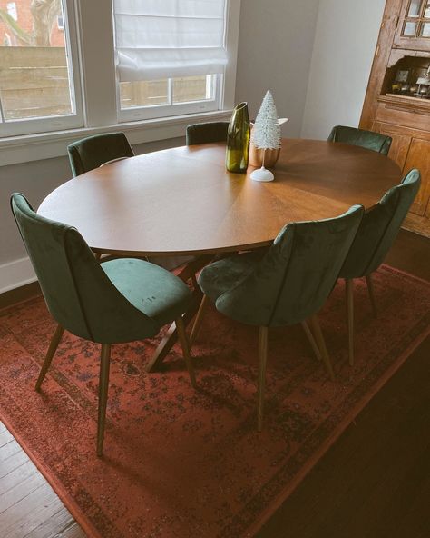 Midcentury Modern Kitchen Table, Mcm Dining Table, Oval Wood Dining Table, Oval Kitchen Table, Oval Dining Room Table, Mesa Oval, Dining Table Makeover, Mid Century Dining Table, Mid Century Modern Dining Room