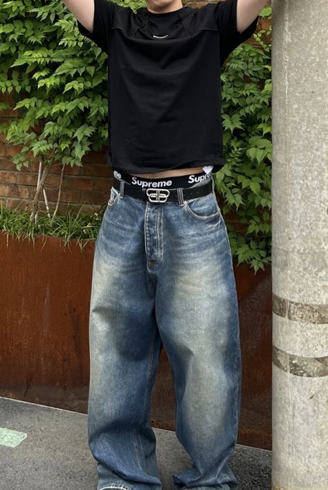 Baggie Jeans Outfit, Baggy Pants For Men, Baggy Jeans Outfits, Style Baggy Pants, Baggy Jeans Outfit, Jeans Outfit Men, Jeans Outfits, Street Fashion Men Streetwear, Guys Clothing Styles