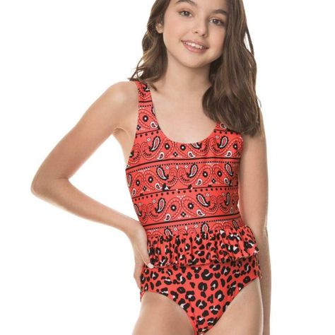 Maaji Swim, Maaji Swimwear, Preteen Fashion, Orange Country, Figure Poses, Swimsuit Models, Print Swimsuit, Kids Swimwear, Young Fashion