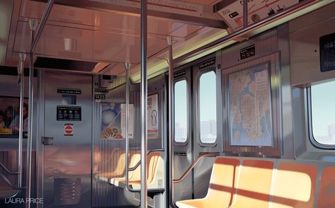 Laura Price Anime Subway, Subway Reference, Dani California, Subway Car, Background References, The Wombats, City Skylines, Hipster Grunge, Visual Development