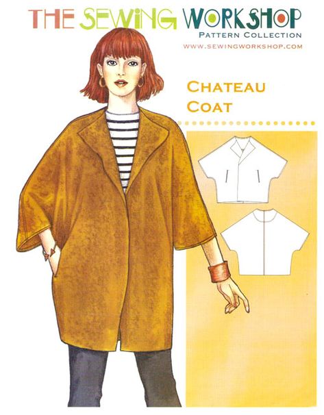 eQuilter Chateau Coat - Patterns by The Sewing Workshop Sewing Patterns, Sewing, Quilting, Sewing Workshop, Coat Patterns, Pattern Names, Dolman Sleeve, Vintage Patterns, Sewing Pattern