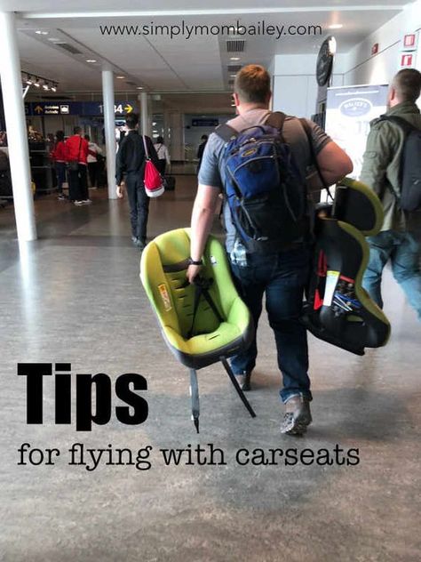 Tips for Flying with CarSeats- Carrying Car Seats in the airport with a clek and cosco Playa Del Carmen, Travel Stroller Airplane, Cosco Car Seat, Plane Activities, Baby On Plane, Car Seat Travel Bag, Flying With A Toddler, Nyc September, Flower Body Art