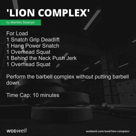 Barbell Complex Workouts, Complex Workout, Barbell Complex, Overhead Squat, Crossfit Workouts Wod, Crossfit At Home, Wod Workout, Functional Fitness, Garage Gym