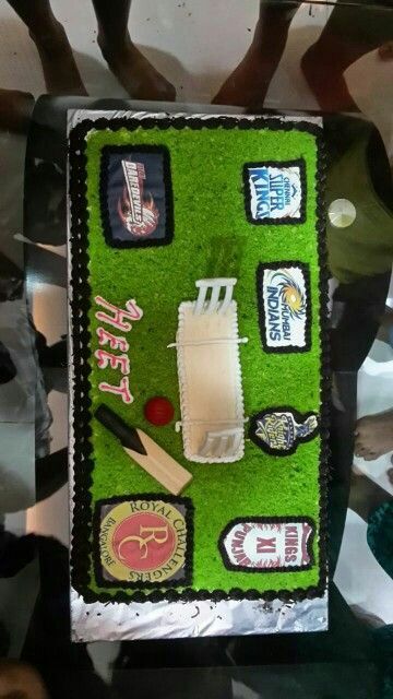 Ipl birthday cake Cricket Theme Decoration, Cricket Birthday Cake, Cricket Theme Cake, Ipl Cricket, Decoration Cake, Theme Cake, Themed Cakes, Door Design, Cake Decorating