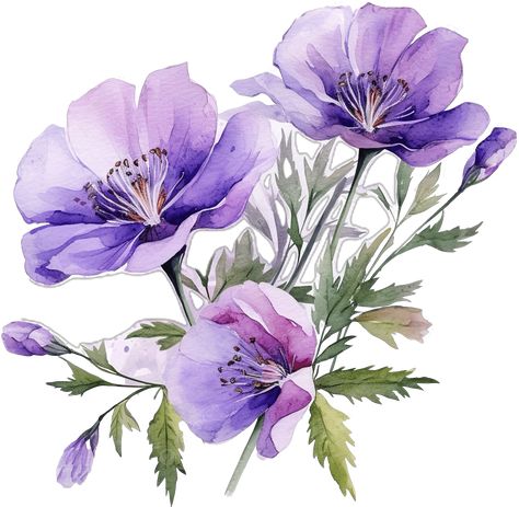 Purple Png, Transparent Watercolor, Flowers Purple, Flower Watercolor, Transparent Image, Purple Watercolor, Image Editor, Baby Cards, Watercolor Clipart