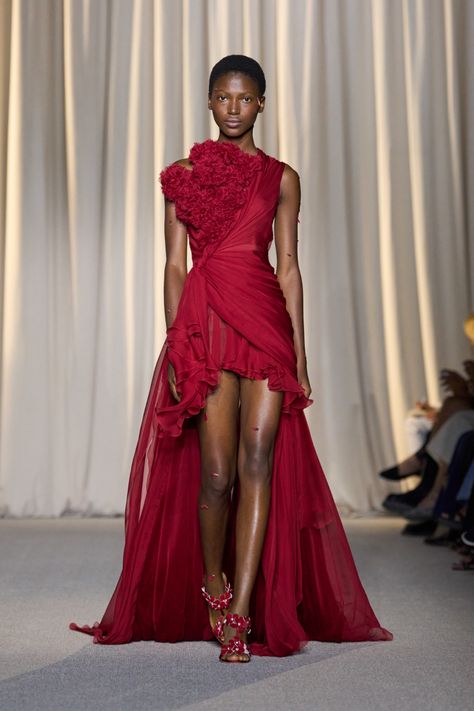 Giambattista Valli Couture F/W 2024 - Valli Hc F24 - 35 Valentino Red Carpet, Dreamy Fashion, Giambattista Valli Couture, Valentino Runway, Giambattista Valli Haute Couture, Dream Fashion, 2025 Fashion, Glamour Dress, Couture Week