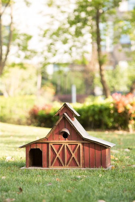 Painted birdhouses