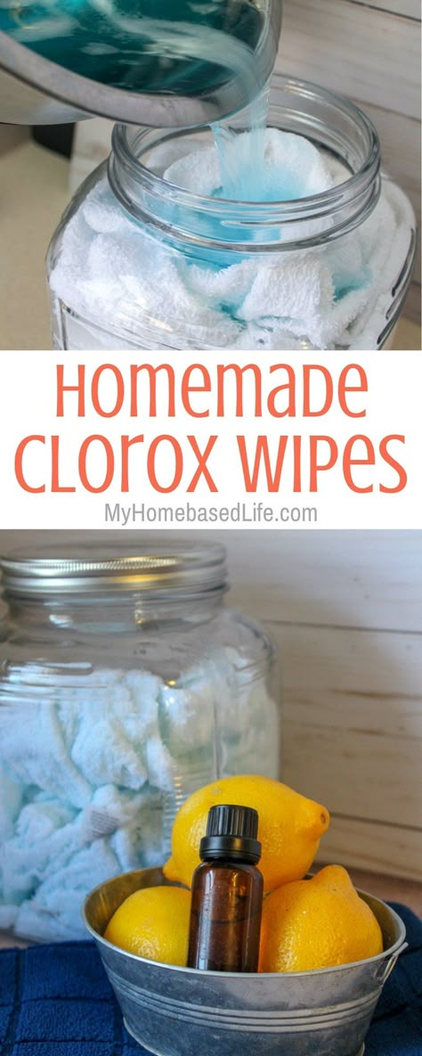 Homemade Clorox Wipes, Homemade Disinfecting Wipes, Diy Cleaning Wipes, Wipes Diy, Clorox Wipes, Homemade Cleaning Supplies, Disinfecting Wipes, Diy Cleaning Solution, Homemade Cleaners