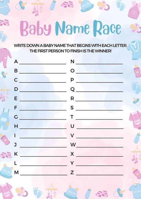 Gender Reavel Party Games, Gender Reveal Games Printables, Games For Gender Reveal Party, Different Gender Reveal Ideas, Baby Gender Reveal Games, Gender Reveal Games Ideas, Gender Reveal Games Activities, Gender Reveal Activities, Baby Shower Reveal Ideas