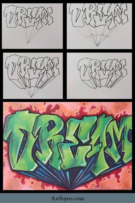 Graffiti Drawing Step By Step, How To Color Graffiti Letters, Graffiti Lettering 3d, Beginner Graffiti, How To Learn Graffiti, Step By Step Graffiti Letters, Graffiti Beginners, Graffiti Learning, Graffiti Techniques