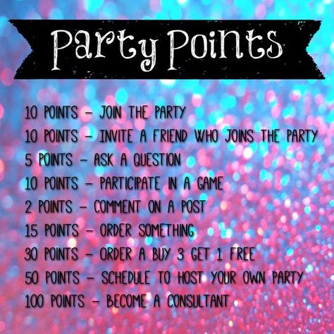 Facebook Parties - Sign Up Today Online Games Facebook, Mary Kay Facebook Party, Avon Facebook, Facebook Party Games, Color Street Party, Online Party Games, Party Points, Mary Kay Facebook, Pure Romance Party