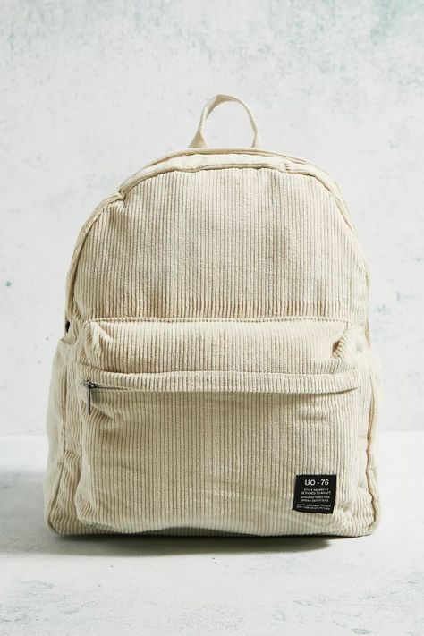 Staple utility backpack in a soft, skinny corduroy fabrication. Zip-up design with a grab handle to top, two shoulder straps and an external zip-up pocket. Complete with a woven logo tab. Uni Checklist, Urban Outfitters Backpack, Utility Backpack, Corduroy Backpack, Aesthetic Backpack, Zip Up, Latest Fashion, Urban Outfitters, Zip Ups