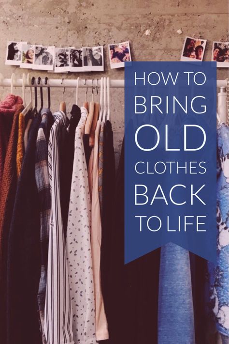 how to bring old clothes back to life Upcycling, How To Make New Outfits With Old Clothes, How To Make Old Clothes Look New, Clothes Made From Trash, Sewing With Old Clothes, Re Fashion Clothes Diy, How To Remake Old Clothes, How To Style Old Clothes, How To Alter Clothes