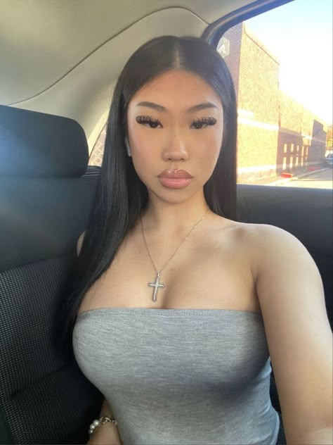 Asian Baddie, Outfits Dress, Asian Outfits, Cute Selfie Ideas, Pretty Selfies, Pretty Makeup, Cute Makeup, Instagram Foto, Pretty Face