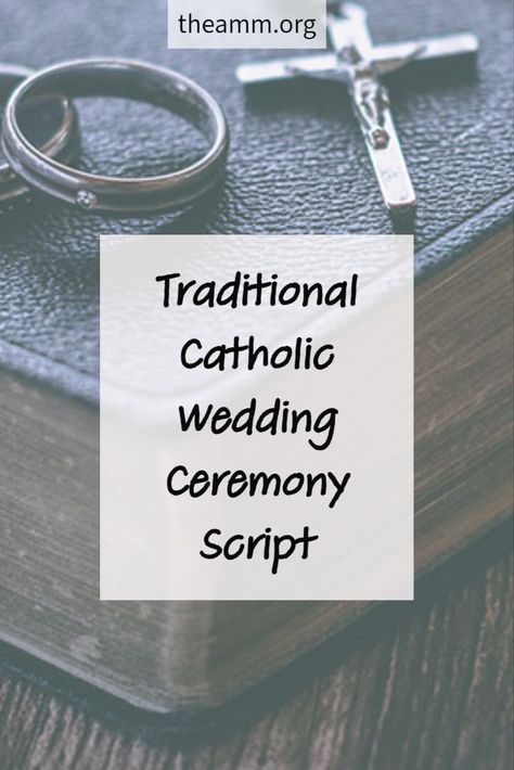 Non Religious Wedding Ceremony, Traditional Wedding Vows Christian, Wedding Bible Readings, Church Wedding Catholic, Catholic Wedding Readings, Catholic Wedding Songs, Traditional Catholic Wedding, Eloped Wedding, Marriage Blessing