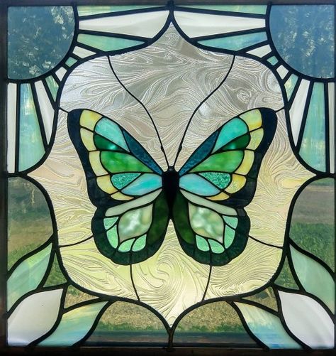 Neile Cooper, Disney Stained Glass, Diy Stained Glass Window, Stain Glass Window Art, Glass Window Art, Stained Glass Paint, Stained Glass Butterfly, Window Color, Contemporary Glass Art