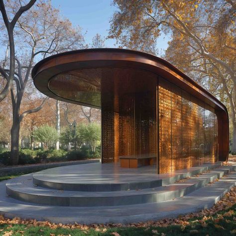 Pavilion Building Concept 4468 Elevated Pavilion, Corner Pavilion, Pavilions Architecture, Saana Architects, Facade Concept, Future Architect, Pavilion Ideas, Wooden Pavilion, Park Pavilion