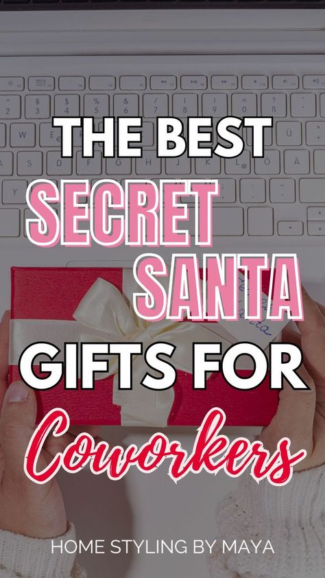 secret santa gifts for coworkers, secret santa gift ideas Christmas Grab Bag Gifts Secret Santa, Serect Santa Gifts Ideas Friends, Secret Elf Gift Ideas Work, Secret Pal Gifts For Women, Cozy Secret Santa Gifts, Work Grab Bag Gift Ideas, Secret Pal Ideas For Coworkers, Secret Santa Gifts For Work, Cute Secret Santa Gifts For Coworkers