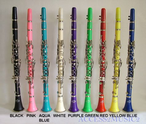 Clarinets Rock. I want the blue one! Clarinet Humor, Clarinet Music, Clarinets, Band Jokes, Music Jokes, Band Nerd, Bass Clarinet, Band Geek, Band Kid