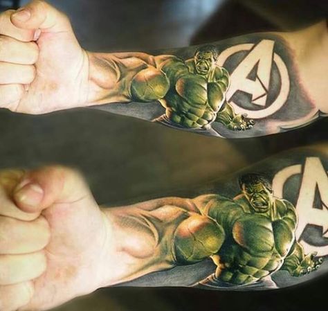 Hulk tattoo Avengers Decals, Hand On Shoulder, Hulk Tattoo, Claw Tattoo, Avengers Tattoo, Super Hero Shirts, Batman Mask, Bad Art, Superhero Wallpaper