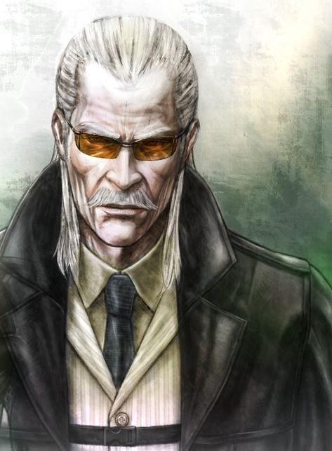 Safebooru - coat glasses highres jacket liquid ocelot long hair metal gear solid mustache revolver ocelot white hair | 202013 Kawaii, Metal Gear Ocelot, Liquid Ocelot, Ocelot Mgs, Liquid Snake, Middle Ages Clothing, Revolver Ocelot, Metal Gear Solid Series, Metal Gear Series