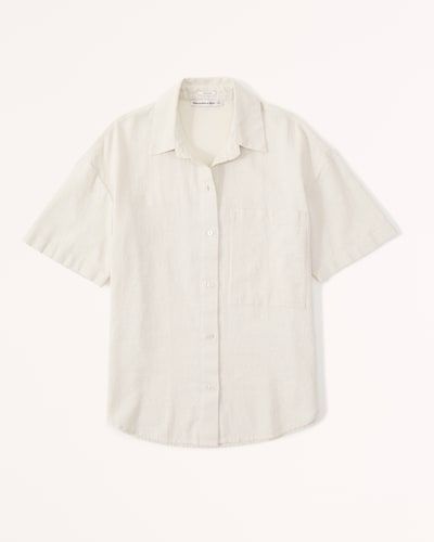 Women's New in Clothing | Abercrombie & Fitch Short Sleeve Linen Shirt, Laurel Canyon, Amazon Essentials, American Clothing, Camp Shirt, Mens Essentials, Linen Shorts, Slim Fit Men, Tommy Bahama