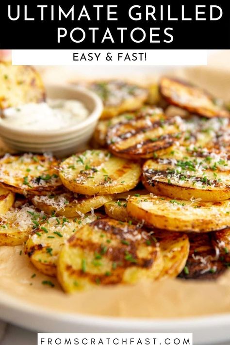 Grilled Potato Recipes, Gold Potato Recipes, Grilled Broccoli, Potato Varieties, Gluten Free Sides Dishes, Grilled Potatoes, How To Cook Potatoes, Crispy Potatoes, Favorite Side Dish