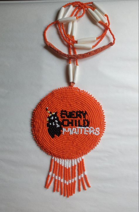 Caribou Tufting, Seed Bead Jewelry Tutorials, Beaded Patterns, Turtle Island, Beaded Stuff, Every Child Matters, Native Beadwork, Orange Earrings, Beaded Jewelry Tutorials