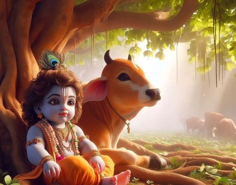 Shree Krishna Cute Pic, Krishna Cute Pics, Sri Krishna Images, Little Krishna Cute Pics, Kanha Ji Images, Krishna Cute, Little Kanha Ji Images, Ganesha Art Illustration, Cups Writing