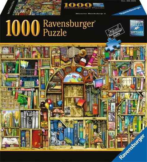 Colin Thompson, Quirky Books, 300 Pieces Jigsaw Puzzle, Ravensburger Puzzle, Book Titles, Puzzle For Adults, Curious Creatures, Magical Moments, Jigsaw Puzzle