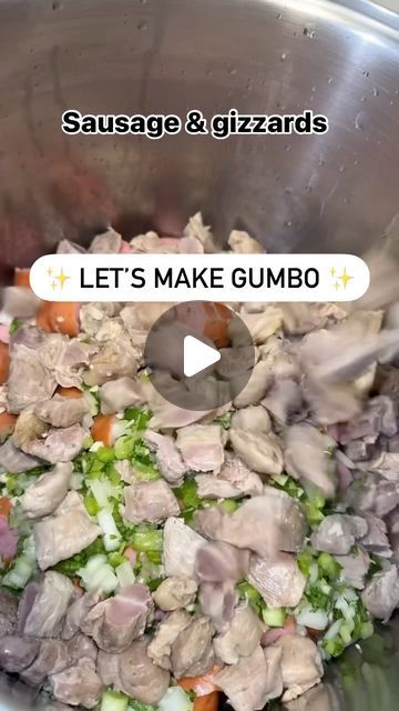 Amelia Labeaud on Instagram: "Ok ladies and gents! Let’s turn it up a notch. Have you ever made Gumbo? Well, yesterday I showed you how to make a roux, today we’re making Gumbo! #Gumbo #Louisiana #Food #RollingWithMelia #Dinner" Southern Gumbo Recipe, Gumbo Recipe Video, Gumbo Roux Recipe, Gumbo Roux, Louisiana Gumbo, Louisiana Food, Gumbo Recipe, Gumbo, May 20