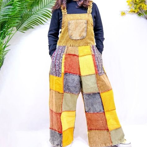 What is coming back at Karma Nepal Crafts??? 🎀The Patchwork Corduroy Wide Leg Pants & our Wide Leg Patchwork Corduroy Overalls that was launched last year is coming back this year in more colors … ⭐️Can’t Wait to show you guys the new fresh batch.. ⭐️⭐️⭐️Coming Soon⭐️⭐️⭐️ #jumpsuit #wideleg #newlaunch #comingsoon #corduroy Hippie Overalls, Jumpsuit 90s, Leg Patchwork, Corduroy Wide Leg Pants, Patchwork Jumpsuit, Baggy Overalls, Corduroy Jumpsuit, Baggy Jumpsuit, Corduroy Overalls