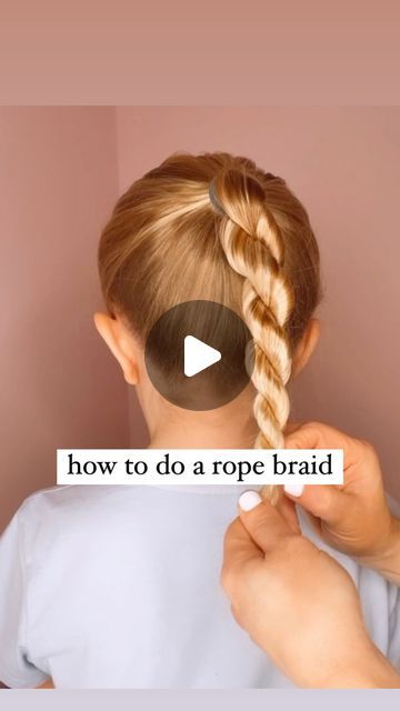 Hair Twist Braid, French Rope Braid Tutorial, How To Do A Twist Braid, Rope Hair Braid, How To Do Rope Twist Braid, How To Do A Rope Braid, How To Rope Braid, Dolly Braids Tutorial, Topsy Tail Braid Tutorials