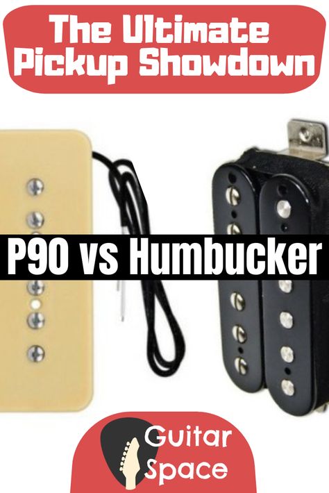 The question of “which is better- the P90 pickup or the humbucker pickup” is almost as old as “which came first, the chicken or the egg?” At the end of the day, there isn’t a right or wrong answer to choosing between a humbucker or a P90 pickup. Both of these pickups have the ability to provide the right user with an unlimited amount of benefits, but depending on your situation and needs, one pickup may be a better choice than the other. #pickup #guitaraccessories #review #p90pickup #humbucker v P90 Guitar, Lead Guitar Lessons, Guitar Setup, Guitar Wiring, Guitar Cord, Lap Steel Guitar, Guitar Exercises, Compare Contrast, Famous Guitars