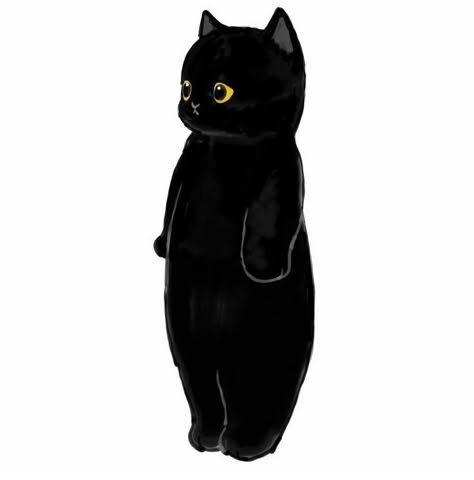 Black Cat Art Illustration, Black Cat Drawing, Regard Animal, Cat Hacks, Graphic Novel Art, Black Cat Art, My Little Pony Pictures, Cat Icon, A Black Cat