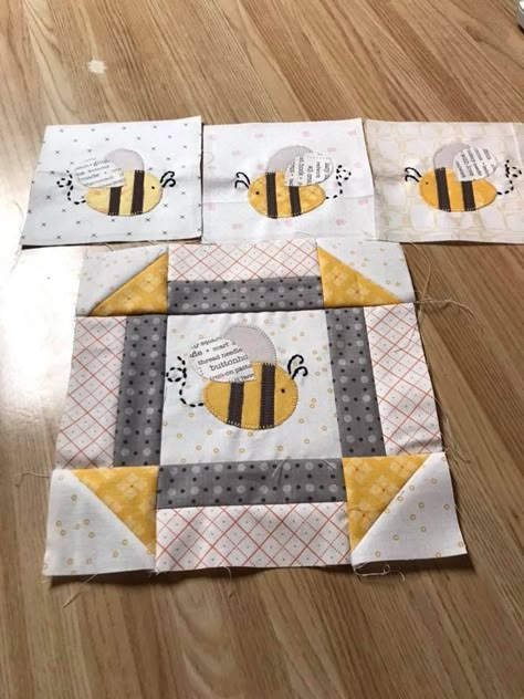 Pin by Ann Waterloo on Easy Quilts | Applique quilting, Quilt patterns, Applique quilts Bee Hive Applique Patterns, Quilt Bee Blocks Free Pattern, Bee Quilts Pattern, Applique Baby Quilts Patterns, Honey Bee Quilt Pattern, Bee Quilts Ideas, Bee Applique Pattern, Bumble Bee Quilt, Bee Quilt Block