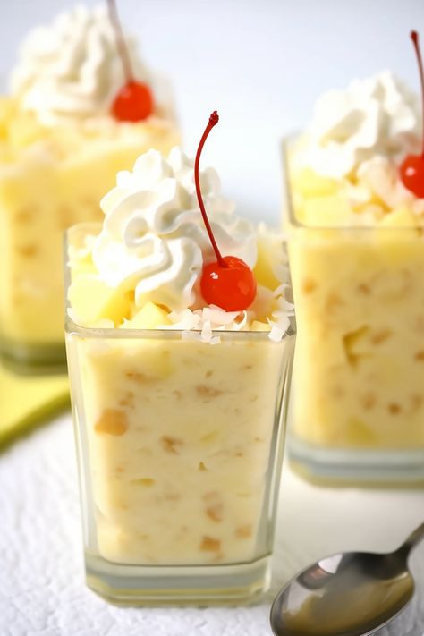 Easy Pineapple Dessert - That Oven Feelin Fresh Pineapple Desserts Easy, Pineapple Gelatin Desserts, Crushed Pineapple Recipes Desserts Instant Pudding, No-bake Pineapple Heaven Cheesecake Dessert, Leftover Pineapple Recipes, Pineapple Jello Dessert, Desserts With Pineapple, Crushed Pineapple Dessert, Pineapple Desserts Easy