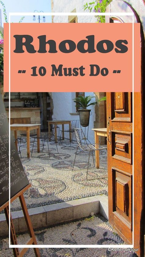 Die 10 Must Do für deinen Rhodos Urlaub findest du hier. Schau mal rein um nichts zu verpassen! Greek Travel, Greece Travel Guide, Greece Vacation, Greece Holiday, Travel Images, Vacation Resorts, Corfu, Europe Destinations, Greece Travel