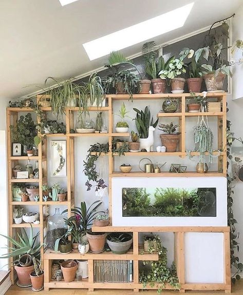 25+ Creative Ways To Arrange Your Indoor Plant Shelf | momooze.com Unique Plant Stands Indoor, Indoor Plant Shelves, Koti Diy, Indoor Plant Wall, Interior Design Per La Casa, نباتات منزلية, Plant Decor Indoor, House Plants Decor, Room With Plants