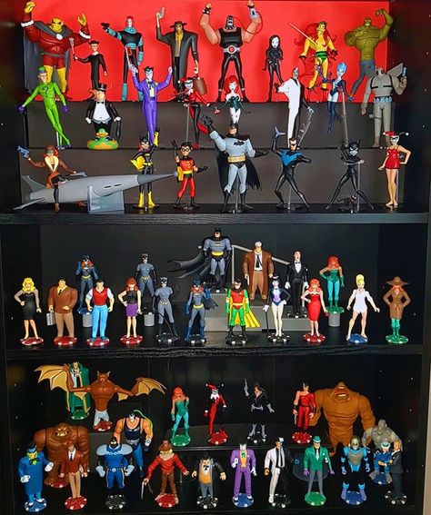 Batman Decor, Action Figure Display, Batman Figures, Marvel Cards, Batman Toys, Batman The Animated Series, Arch Enemy, Bruce Timm, Batman Artwork