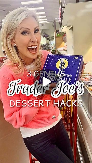 Trader Joe Desserts, Trader Joes Dessert Ideas, Lorafied Recipes, Quick Dessert Recipes 3 Ingredients, Bake Sales Ideas, Trader Joe’s Dessert, Store Bought Dessert Hacks, Trader Joes Appetizers Easy, Affordable Desserts