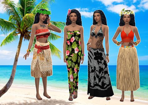 Cultural Lookbook - Hawaiian There are not enough cultural items in the Sims 4. It is by far the most diverse of all the sims games, but we need way more of it! Since I’ve joined the dark side and... Sims 4 Hawaiian Shirt, Sims 4 Moana Cc, Island Girl Sims 4 Cc, Hawaii Sims 4 Cc, Sims 4 Islander Cc, Sims 4 Sulani Outfits, Sims 4 Sulani Clothes, Polynesian Sims 4 Cc, Hawaiian Sims 4 Cc