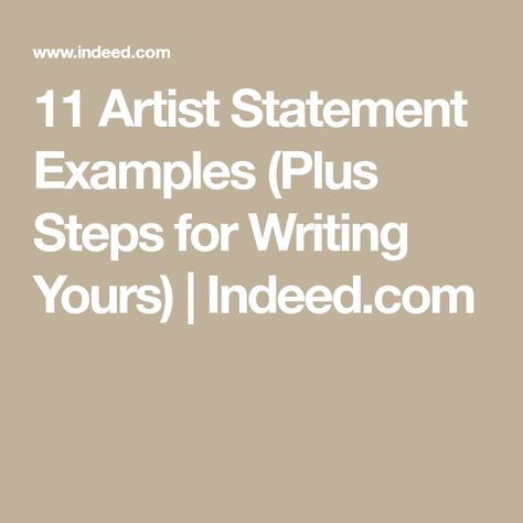 Writing An Artist Statement, How To Write An Artist Statement, Artist Statement Examples, Artist Statement Template, Artist Hacks, Art Websites, Career Ideas, Tips For Writing, Artist Tips