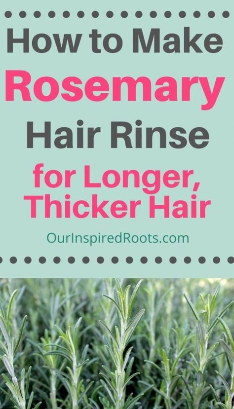 Rosemary Water Hair, Rosemary Hair Rinse, Healthy Hair Naturally, Thick Healthy Hair, Rosemary For Hair, Longer Thicker Hair, Rosemary Hair, Natural Hair Growth Remedies, Rosemary Water