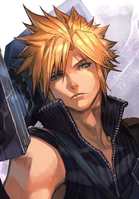 Final Fantasy Cloud Strife, Final Fantasy Vii Cloud, Final Fantasy Cloud, Final Fantasy Artwork, Final Fantasy X, Ghost Of Tsushima, Final Fantasy Art, Cloud Art, Fantasy Collection