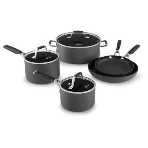 Calphalon Cookware, Ceramic Nonstick Cookware, Casual Kitchen, Nonstick Cookware Sets, Cookware Set Stainless Steel, Pots And Pans Sets, Cooking Set, Stainless Steel Cookware, Nonstick Cookware