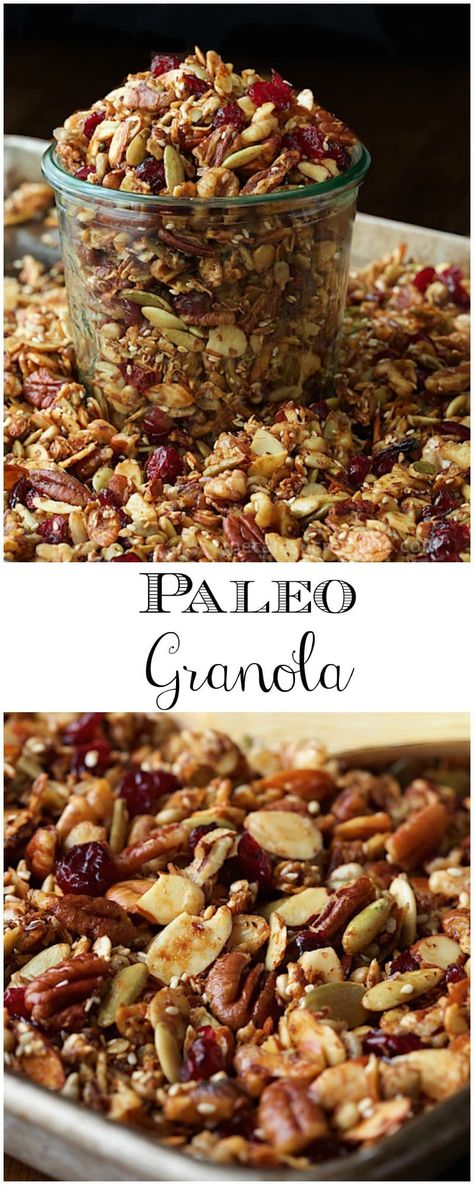 Shelled Pumpkin Seeds, Paleo Granola, Cold Cereal, Granola Breakfast, Flax Seed Recipes, Best Honey, Unsweetened Coconut, Trim Healthy Mama, Breakfast Snacks