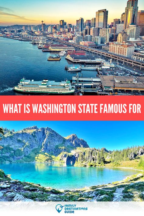 Wondering what is Washington State famous for? We’re FamilyDestinationsGuide, and we’re here to help. Read this now to discover Washington State's range of delights for every traveler, from its national parks and to its unique history. Discover what makes Washington State a top travel destination, and see for yourself why this state is acclaimed. #washingtonstate #washingtonstatetrip Washington State History, Washington State Travel, Evergreen State, Mount Rainier National Park, Family Destinations, Rainier National Park, Olympic National Park, Top Travel Destinations, Beautiful Park