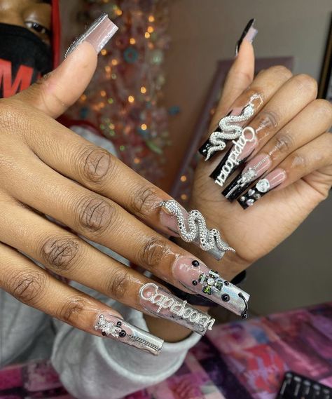 Birthday Nails Square, 21st Birthday Nails, Short Coffin Nails Designs, Birthday Nail Designs, Acrylic Toe Nails, Acrylic Toes, My Camera Roll, Gel Nails Diy, Nails Square