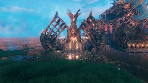 Nordic Architecture, Viking House, Planet Coaster, Building Ideas, Home Deco, Lighthouse, Vikings, Steam, Portal